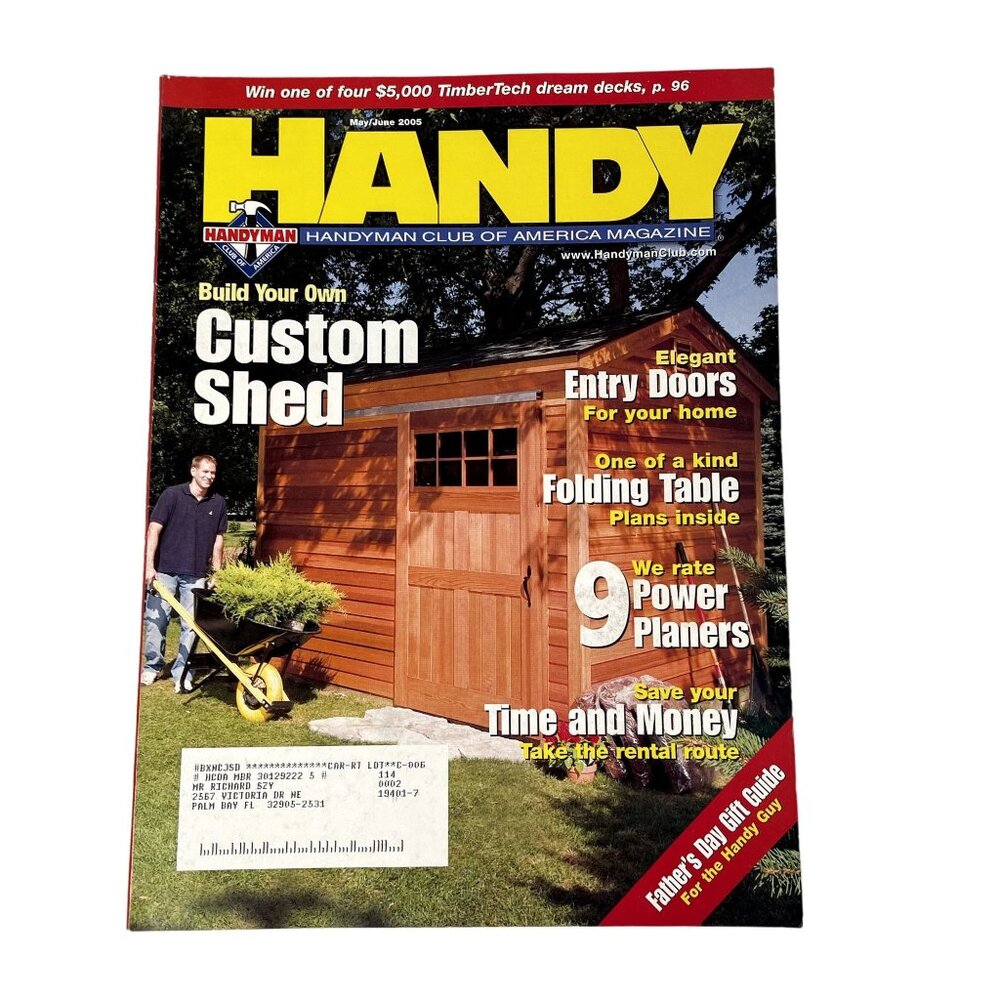 Handyman Woodworking Magazine Vol 13 Issue 70 No  May Jun 2005 u Build Custom Sh